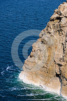 Dead Sea Rock Cliff i Jordan