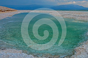 Dead Sea salt formations