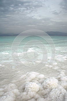 Dead Sea salt formations