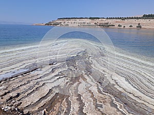 The Dead Sea salt lake Jordan