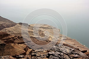 Dead Sea shore in Jordan