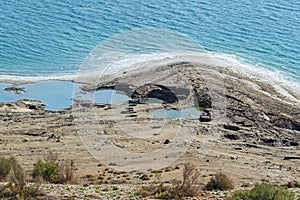 Dead Sea Shoreline near Ein Gedi in Israel