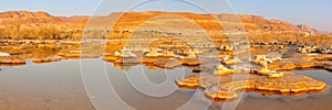 Dead Sea sunrise panorama panoramic view Israel morning landscape nature