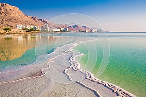 Dead sea at sunrise