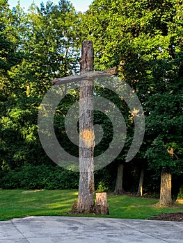 A Dead Tree Made into a Cross