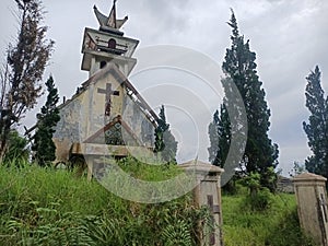 dead village left over from the eruption of Mount Sinabung 2