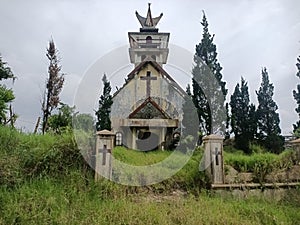 dead village left over from the eruption of Mount Sinabung 3