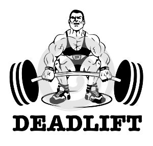 Deadlift logo label photo