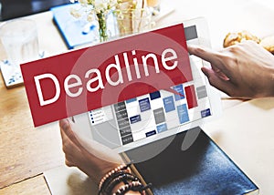 Deadline Appointment Final Time The End Countdown Urgency Concep