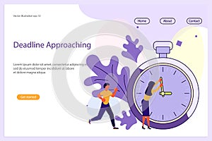 Deadline Approaching Website template