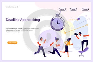 Deadline Approaching Website template