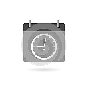 Deadline calendar icon. Simple illustration of deadline calendar icon for web