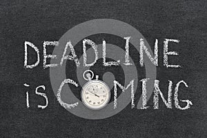 Deadline coming photo