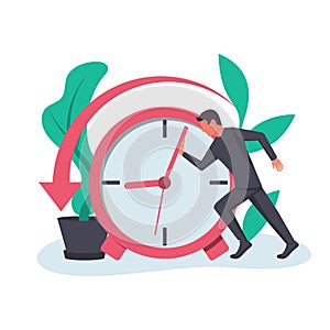 Deadline concept. Stop time concept. Business metaphor