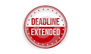Deadline Extended Rubber Stamp. Deadline Extended Grunge Stamp Seal Vector Illustration