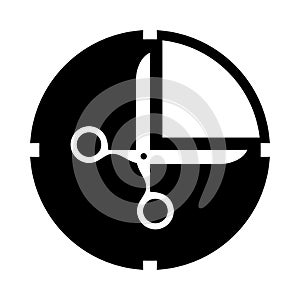 Deadline Icon. Time is running illustration