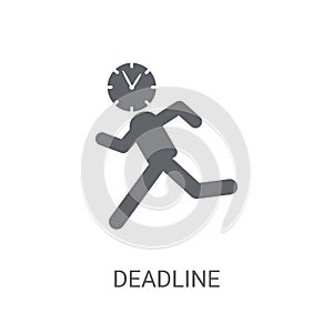 Deadline icon. Trendy Deadline logo concept on white background