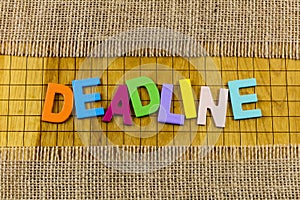 Deadline work schedule business time goal calendar reminder project meeting