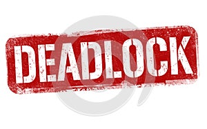 Deadlock sign or stamp
