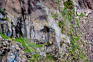 Deadly gases escaping as we are exploring one of the craters of the world`s most dangerious volcano which in on Mount Vesuvius