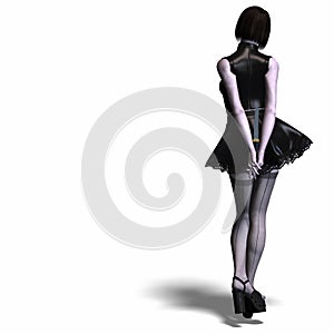 Deadly gothic beauty