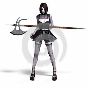 Deadly gothic beauty