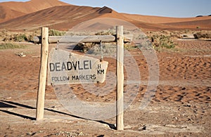 Deadvlei sign