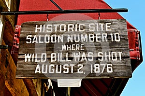 Deadwood Saloon 10 sign photo