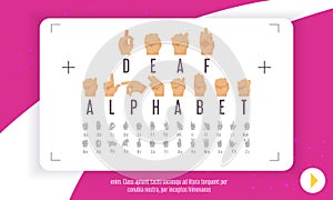 Deaf Alphabet Poster