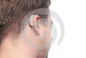 Deaf man's profile