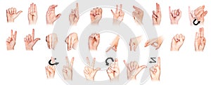 Deaf sign language photo