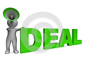 Deal Character Shows Deals Agreement Contract Or Dealing