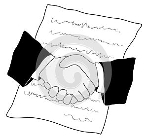 Deal handshake