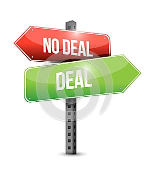 Deal, no deal sign photo