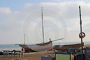 Fishing Boats Deal Beach Kent England UK