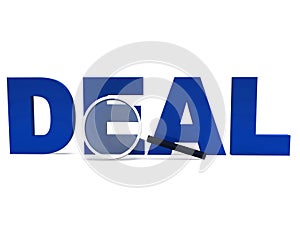 Deal Word Shows Deals Dealing Bargain Or Bargains