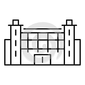 Dealer exhibition center icon, outline style