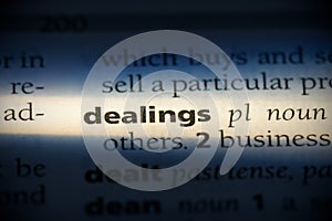 Dealings