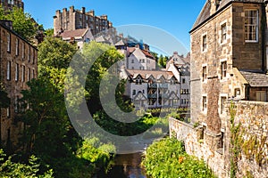 Dean village, aka Water of Leith Village, in edinburgh, scotland, uk photo