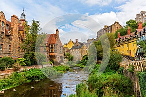 Dean Village in Edinburgh, Scotland