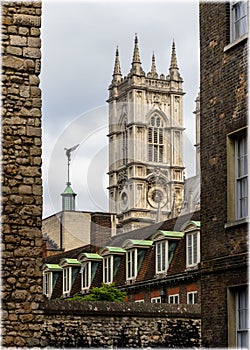 Deans Yard and Victoria Tower on the background, London