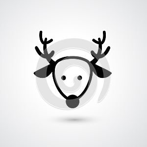 Dear head icon vector