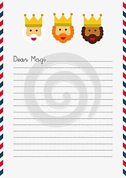 Dear Magi letter template