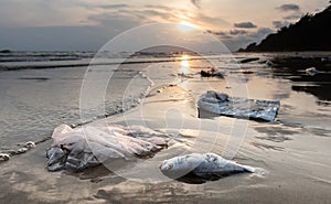 Death fish and plastic pollution environment