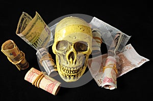 Death and Money Concept