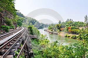 Death Railway bridge over the Kwai Noi river