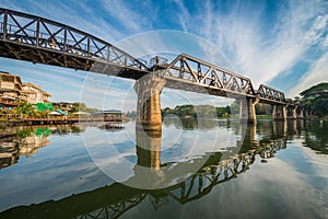 The death railway bridge over Kwai river