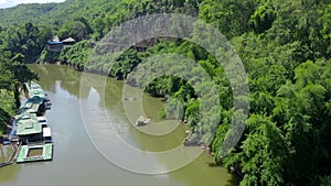 Death Railway bridge, Siam Burma Railway, in Kanchanaburi, Thailand