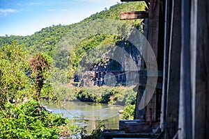 Death railway, built during World War II,Kanchanaburi Thailand