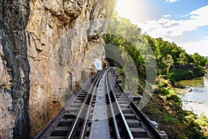 Death railway, built during World War II,Kanchanaburi Thailand